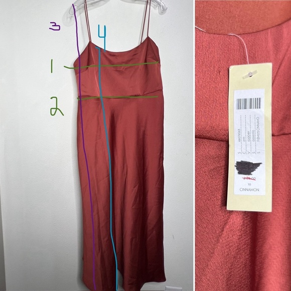 BHLDN Leti Dress in Cinnamon, size 10 NWT - Picture 5 of 8